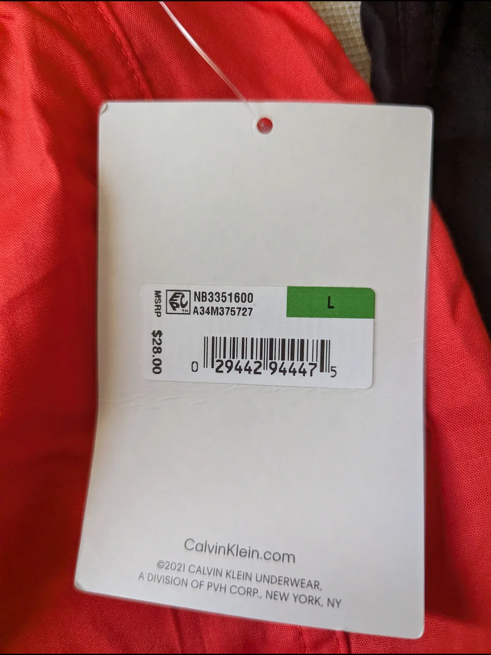 Calvin Klein Men’s Boxer Briefs Trio — Red, Black & Red/Black Pattern